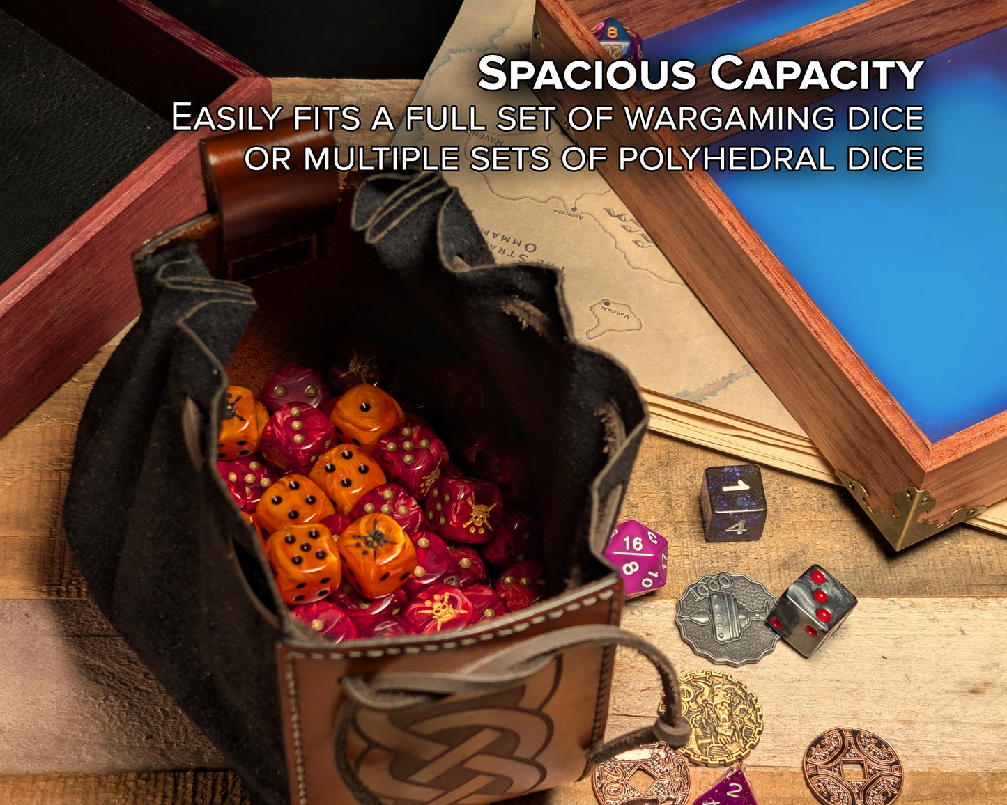 The Envoy — Handcrafted Suede & Leather Dice Pouch
